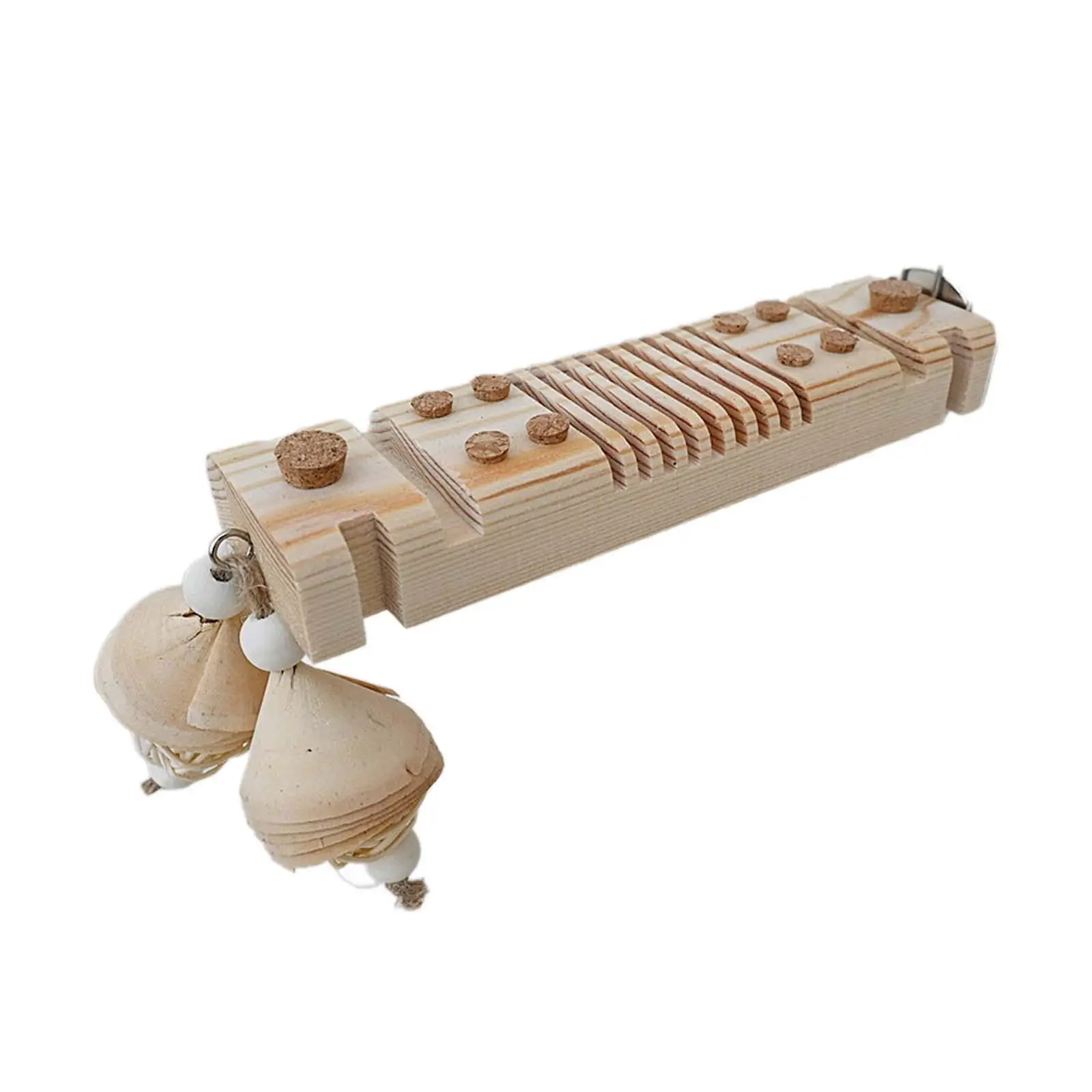 Parrot Chewing Toy with Stopper Pet Toy Attractive Training Parrot Cage Bite for Birds Parakeet Cockatiel Lovebirds Budgies