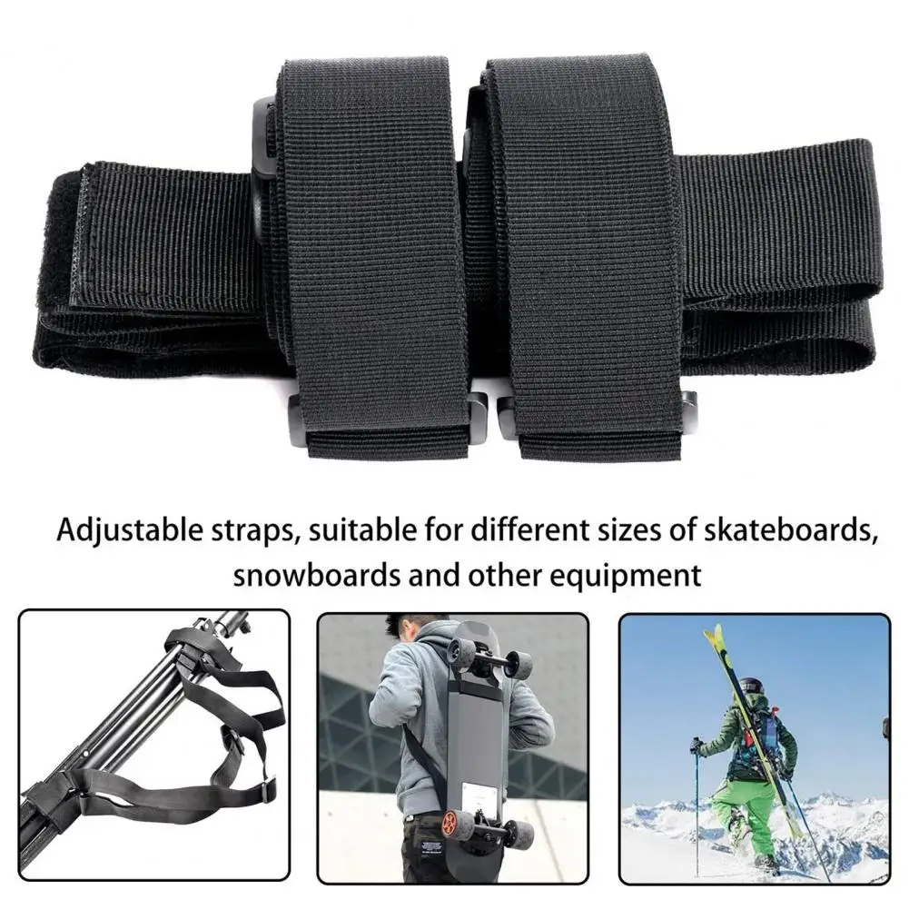 

Adjustable Strap Adjustable Length Ski Board Strap with Pole Carrier for Snow Board Wear Resistant Load Bearing for Winter