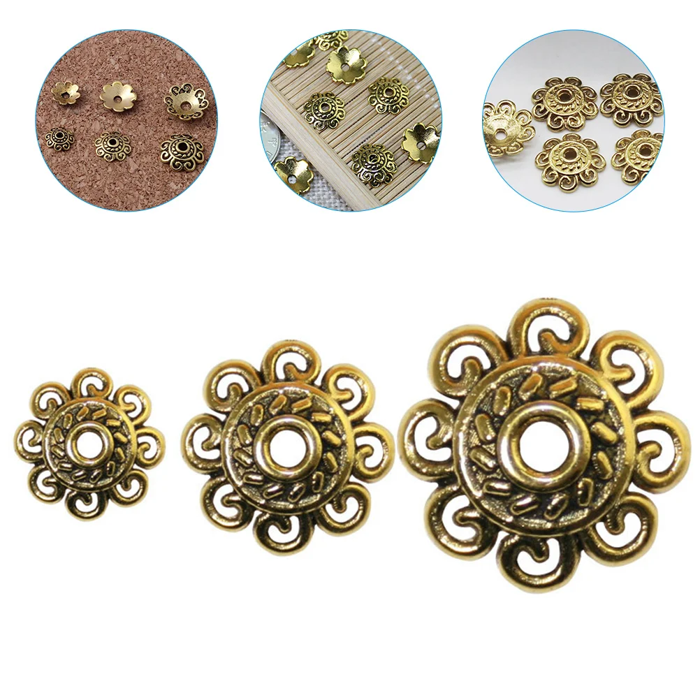 

Spacer Beads Caps Flower Beads Jewelry Making Bali Style Antique Silver Bracelet Necklace Earrings Supplies