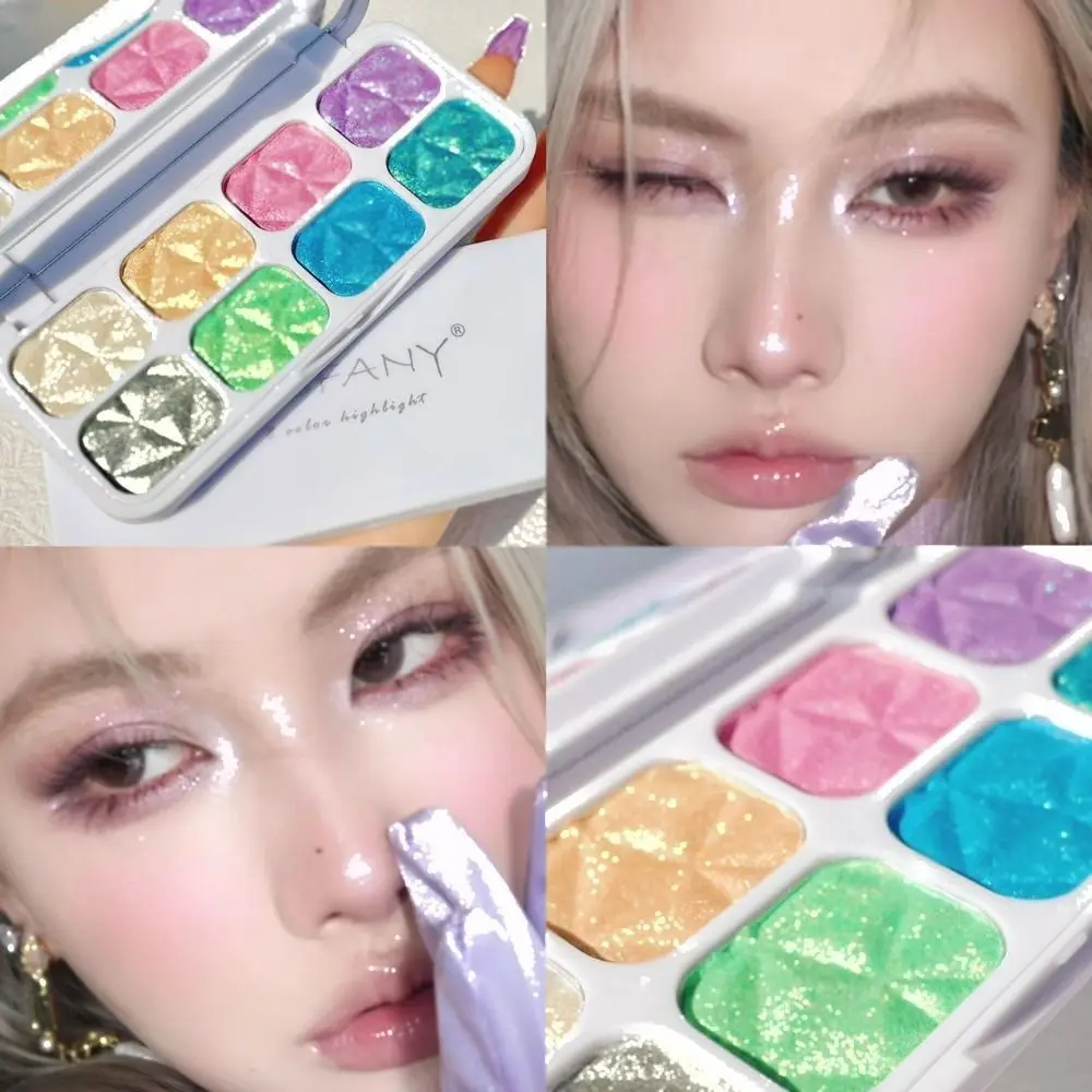 Shimmer Powder Silky Glistening Intensely Face Make Up Palette Eye