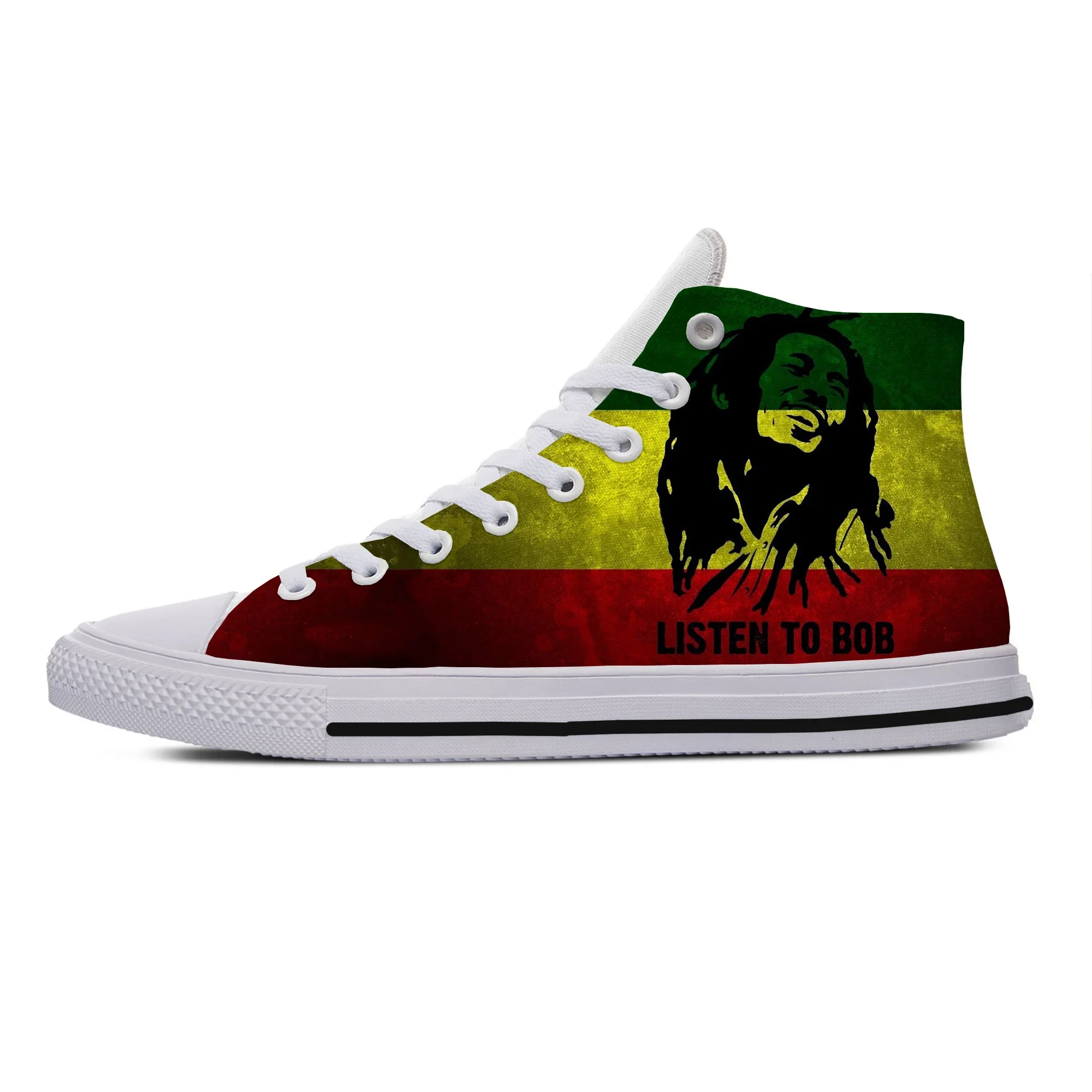 Hot Fashion Woman Man Lightweight Sneakers Casual Board Shoes High Quality Cool Bob Marley High Help Canvas Shoes Board Shoes