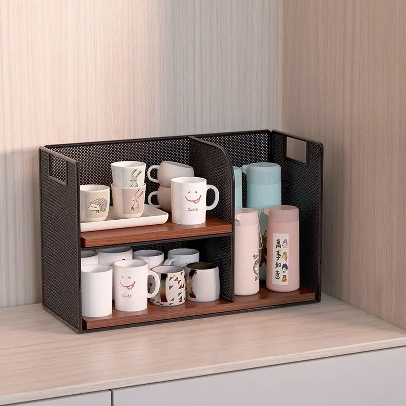 

Living Room Table Cup Storage Rack Tea Table Storage Office Table Cabinet Coffee Glass Storage Rack Bathroom Accessories