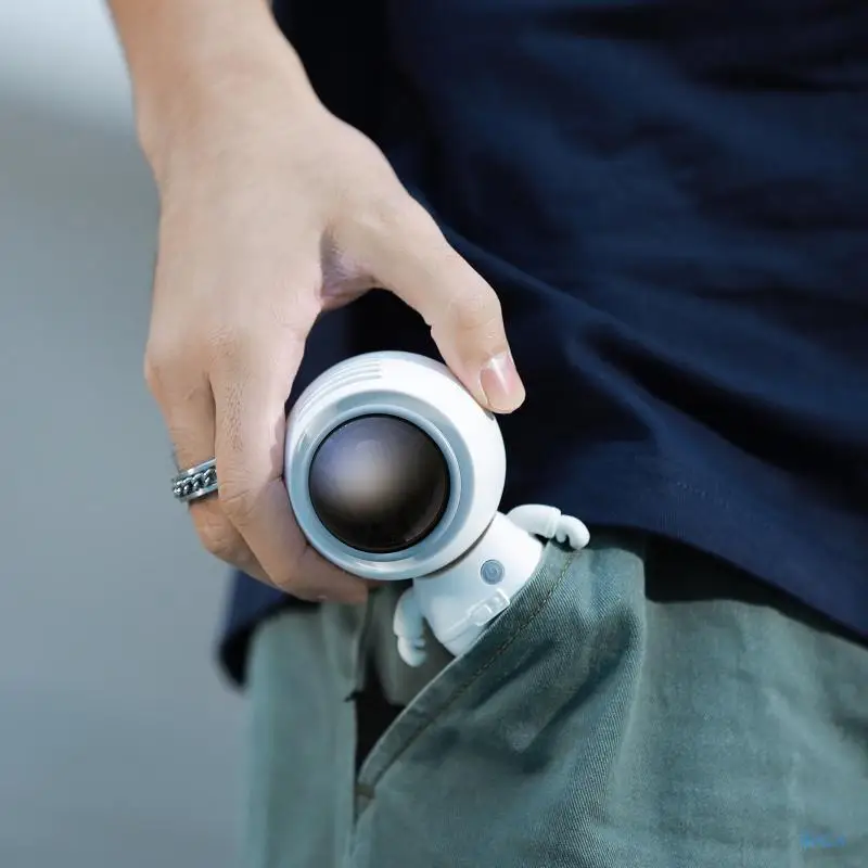 B0KA Portable Neck Fans with 3 Speeds Hands-Free Wearable 360 Degree Rotatable
