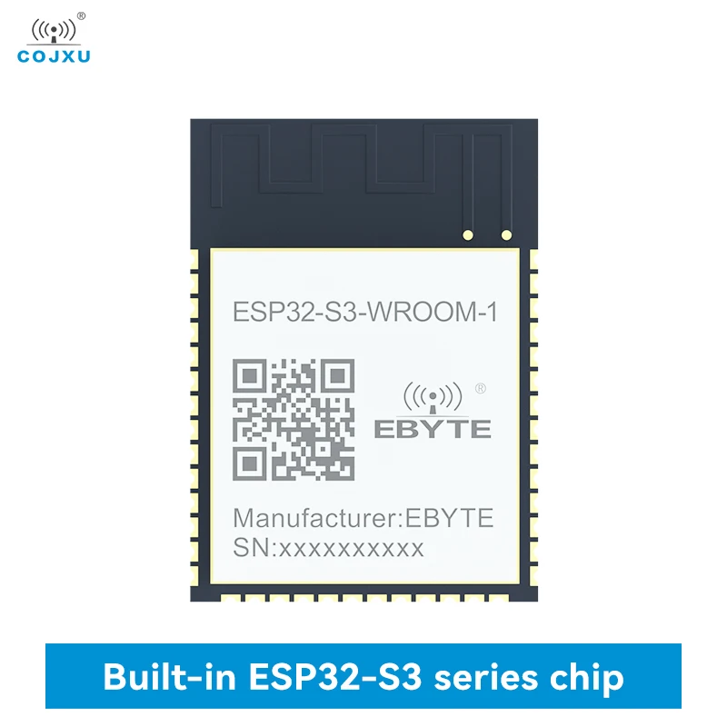 ESP32-S3 Wifi Bluetooth Module CDEBYTE ESP32-S3-WROOM-1 2.4GHz ESP32 Dual Core Low Power Consumption PCB 20dBm 200M Bluetooth Me esp32 s3 wifi bluetooth module cdebyte esp32 s3 wroom 1 2 4ghz esp32 dual core low power consumption pcb 20dbm 200m bluetooth me