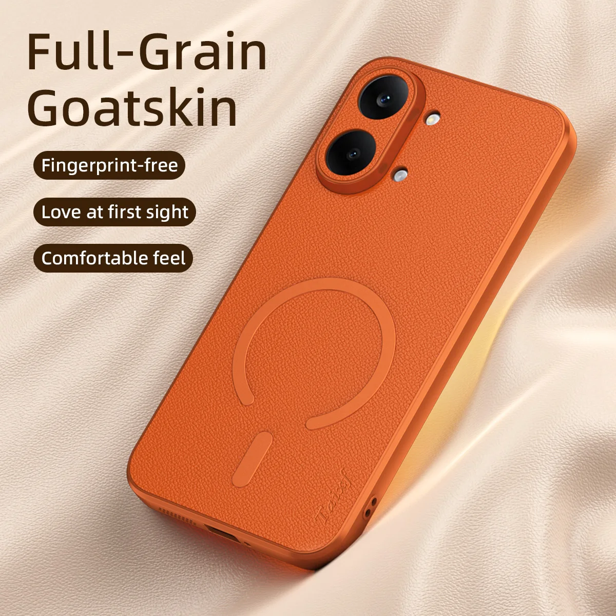 Luxury Suede Nubuck Magnetic Phone Cover - Skin-Friendly
