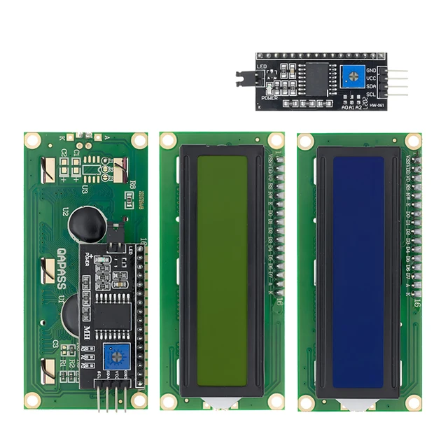 LCD1602 I2C Display Module Blue Green Screen 5V PCF8574 IIC Adapter Llate for Arduino 1