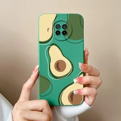 Liquid Silicone Lovely Avocado Pattern Phone Case for Xiaomi Mi 10i 5G (TYG27)