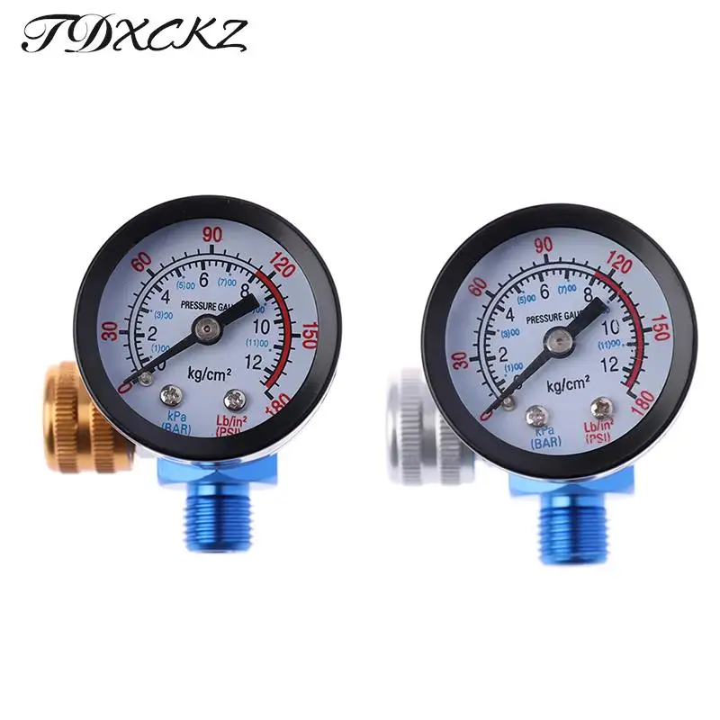 

1/4NPT HVLP Spary Gun Regulator Air Pressure Gauge Regulator For Spray Gun New