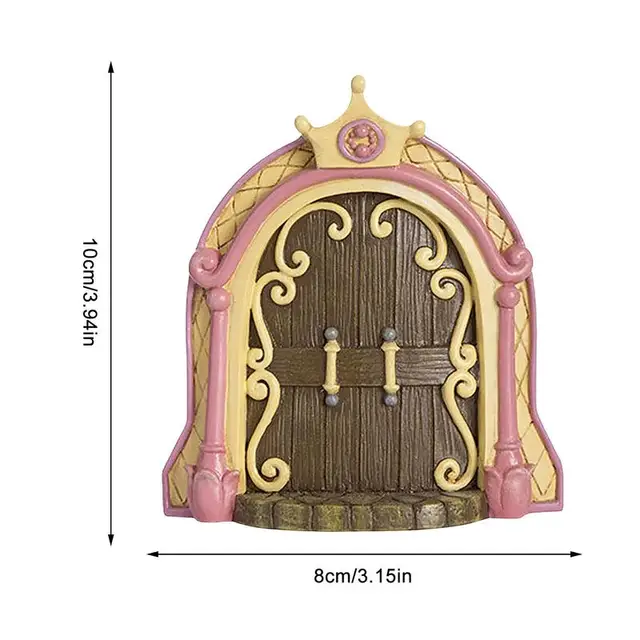Miniatűr Tündérajtó Tündérkert Fa Tündér Ajtók Kerti Lakberendezés Varázslatos Dekoráció Elfek Tündérfa Ajtó - Image 6
