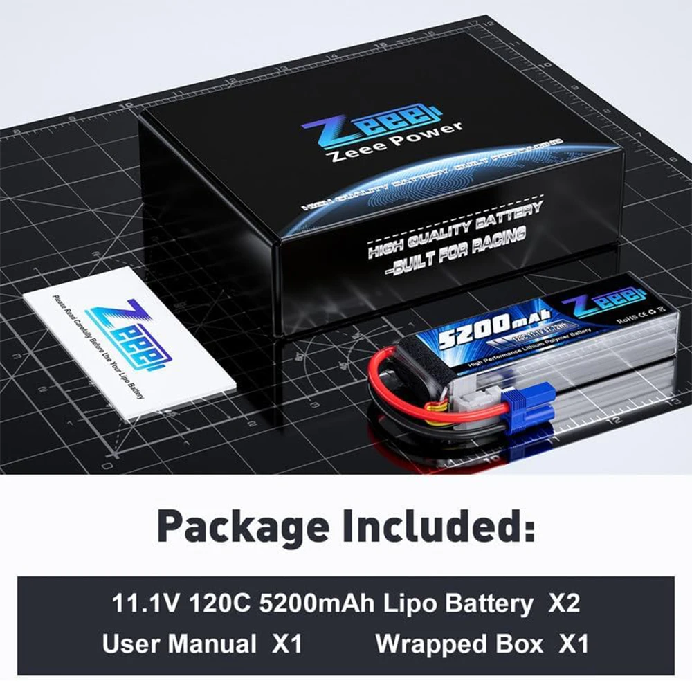2pcs Zeee 3S Lipo Battery for FPV Drone 11.1V 120C 5200mAh EC5 Plug for RC Car Quadcopter Boat RC Airplane Model RC Parts дрон 6