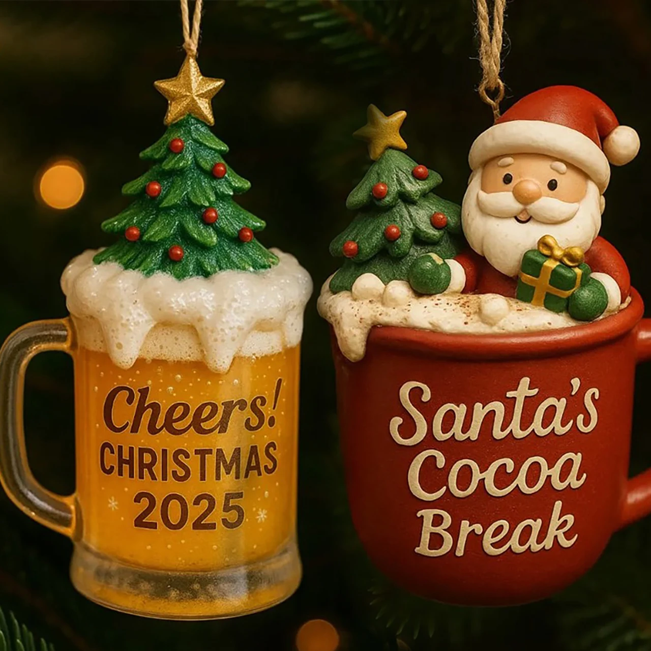 Elk Santa Claus Christmas Tree Pendants Xmas Tree Hanging Ornaments Car Decoration Pendant Christmas Party Kids Toys Gift