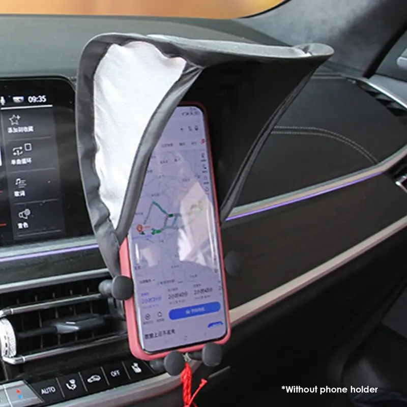 Cell Phone Umbrella Sun Shade Sun Shade For Phone Mobile Phone Holder Glare Blocking Sun Shade For Phone For Car Motorcycle Bike