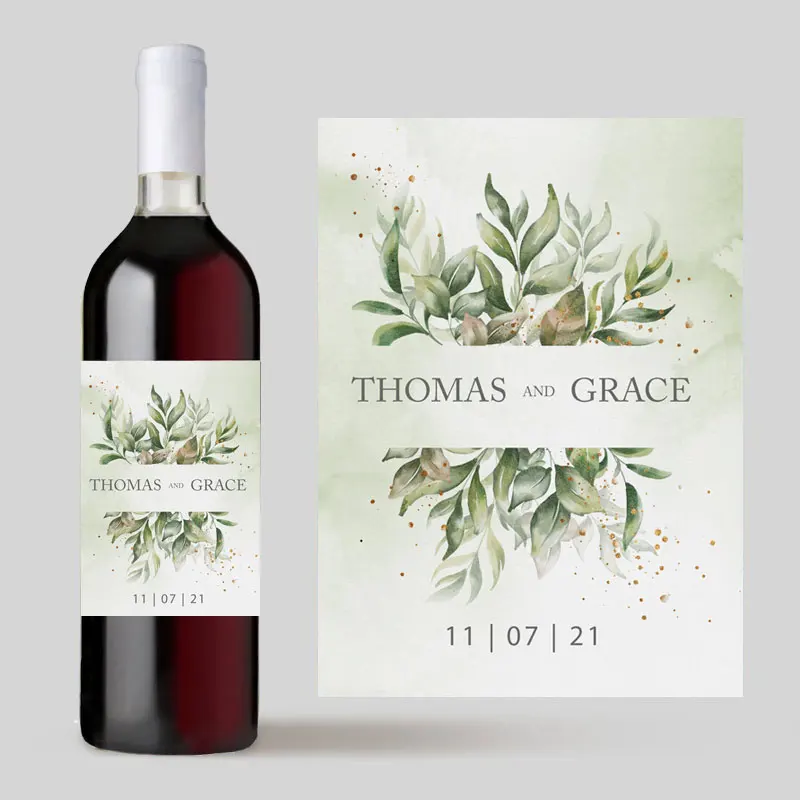 Etichette Adesive Personalizzate Per Bottiglie Di Vino - 20 Pezzi 8.5x10cm, Per Matrimoni E Feste - Foto 8