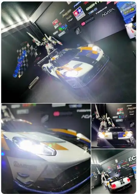 LEDライト付きバケットホルダーキット,タミヤ,ロードドリフト車,58645