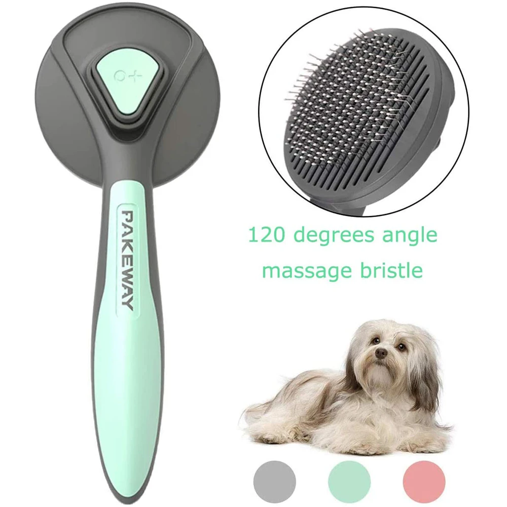 Dog Cat Brush Pet Comb Dog Hair Removal Selfcleaning Comb For Cats Dog