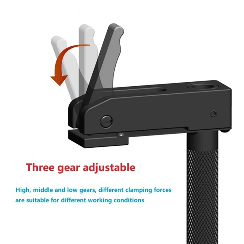 2PCS Aluminum Alloy Quick Platen Presses Clamp For Woodworking Press Dog Hole Clamp Woodworking 19 Mm Desktop Presses
