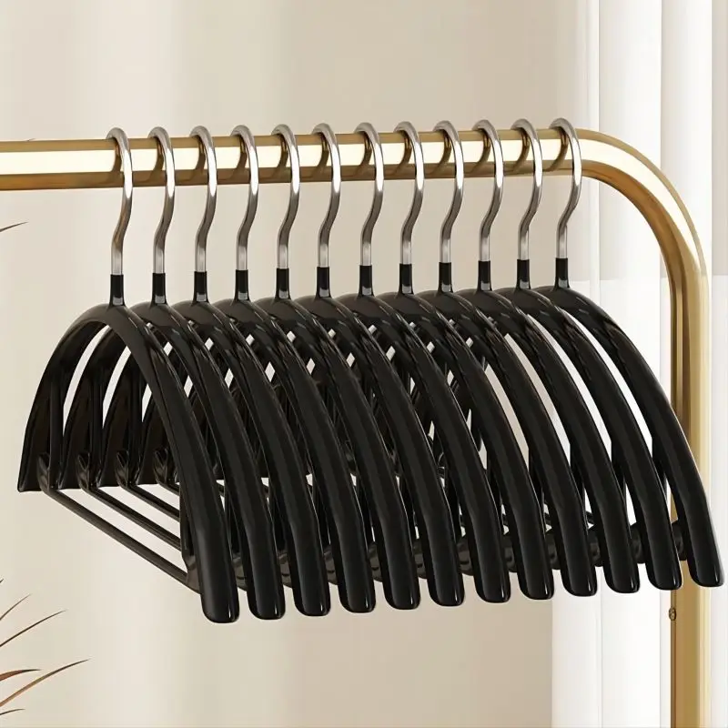 Clothes hanger 5PCS PVC Round Metal Household Non-slip Adult Clothes Hanger