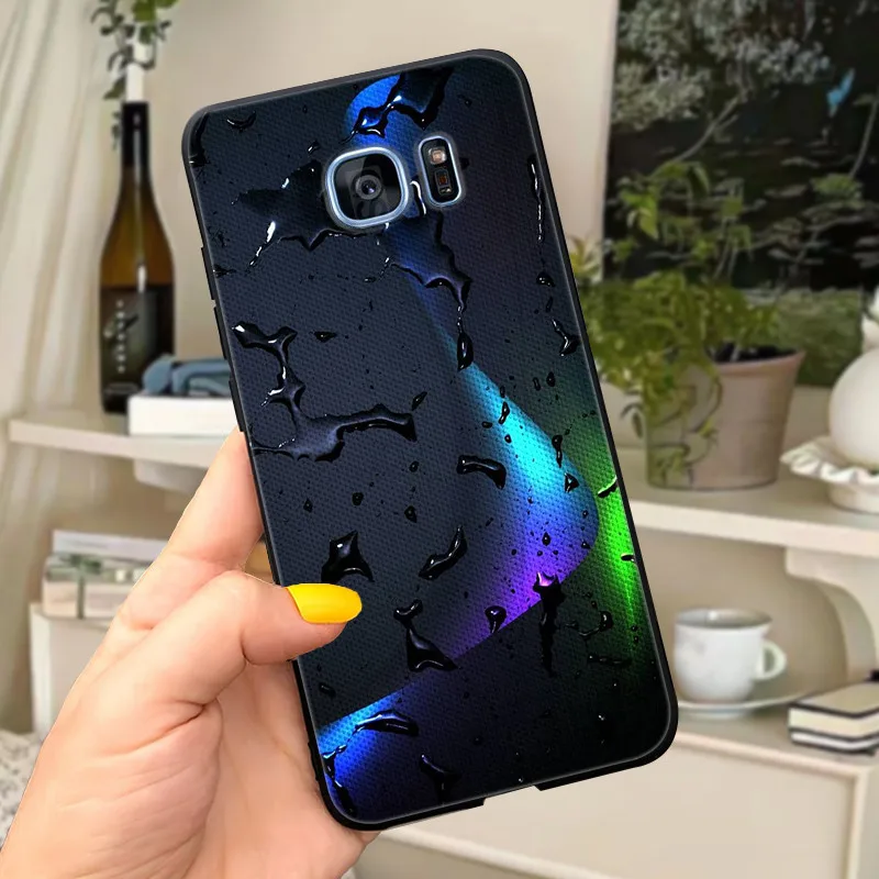 Cute Letters Soft Silicone Phone Case Cover - For Samsung Galaxy S7 Edge