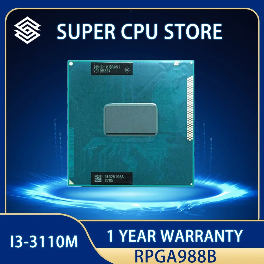

Процессор Intel Core i3-3110M i3 3110M SR0N1 SR0T4, 3 МБ, 35 Вт, разъем G2 2,4 ГГц, двухъядерный, четырехпотоковый/rPGA988B