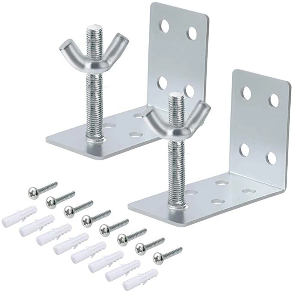 

Roman Shade Wall L Bracket and Wingnut Ceiling or Wall Mount Brackets Mounting Installation L-Brackets for Roman Shade Home Wind