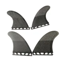 UK2.1 Quad FINS Surfboard Fins UPSURF FUTURE Side Fin Carbon Honeycomb Design Single Tabs Base Surf Fins 4 Pcs Quilhas 2