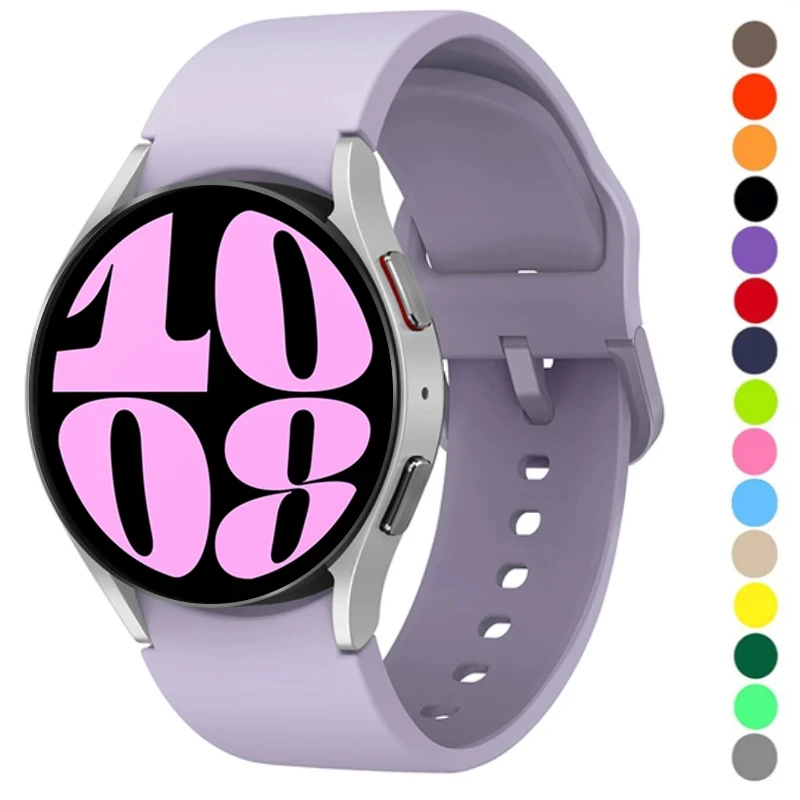 Universal 20mm Silicone Watch Strap - No Gaps Design