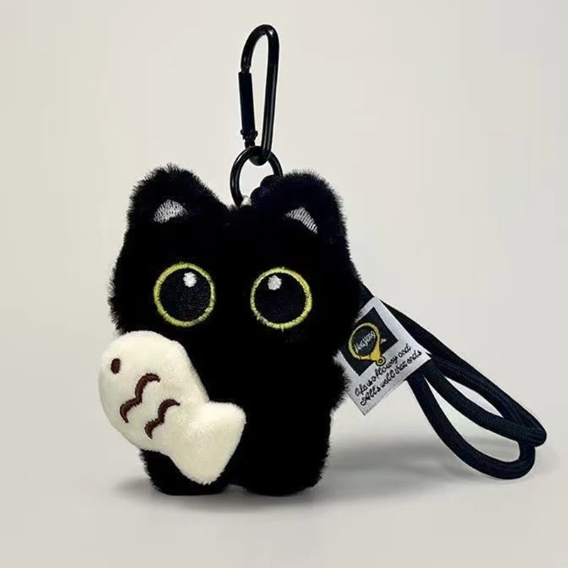 Adorable Black Cat Plush Keychain – Charming Feline Accessory & Gift