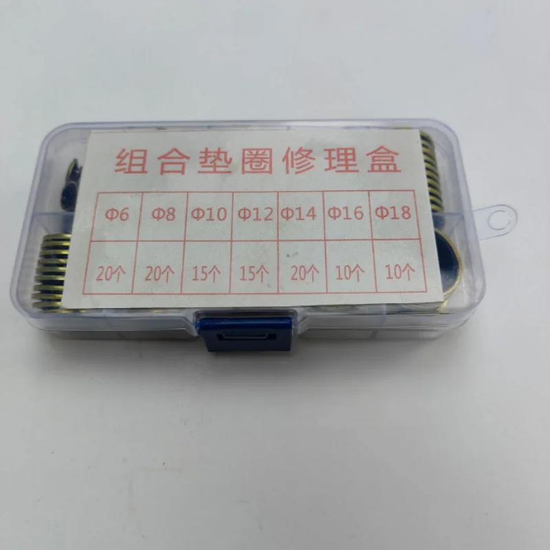 110pcs Bonded Seal Sealing Ring Assortment Kit Oil Drain Screw Combined Washer Seal Set M6 M8 M10 M12 M14 M16 M18
