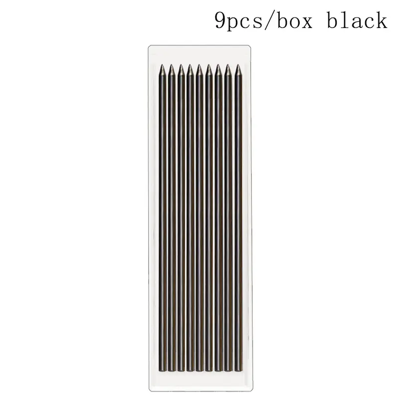 6Colors 2.8mm Metal Solid Carpenter Mechanical Pencil with Sharpener 2B Lead Core Deep Hole Construction Marking Scriber Tool - Image 11