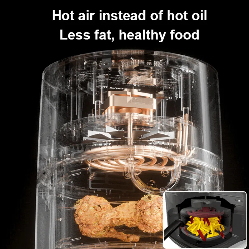 Air Fryer Household smart air fryer lowfat fully automatic largecapacity electric fryer Electric Hot Oven Oilless Cooker air fryer