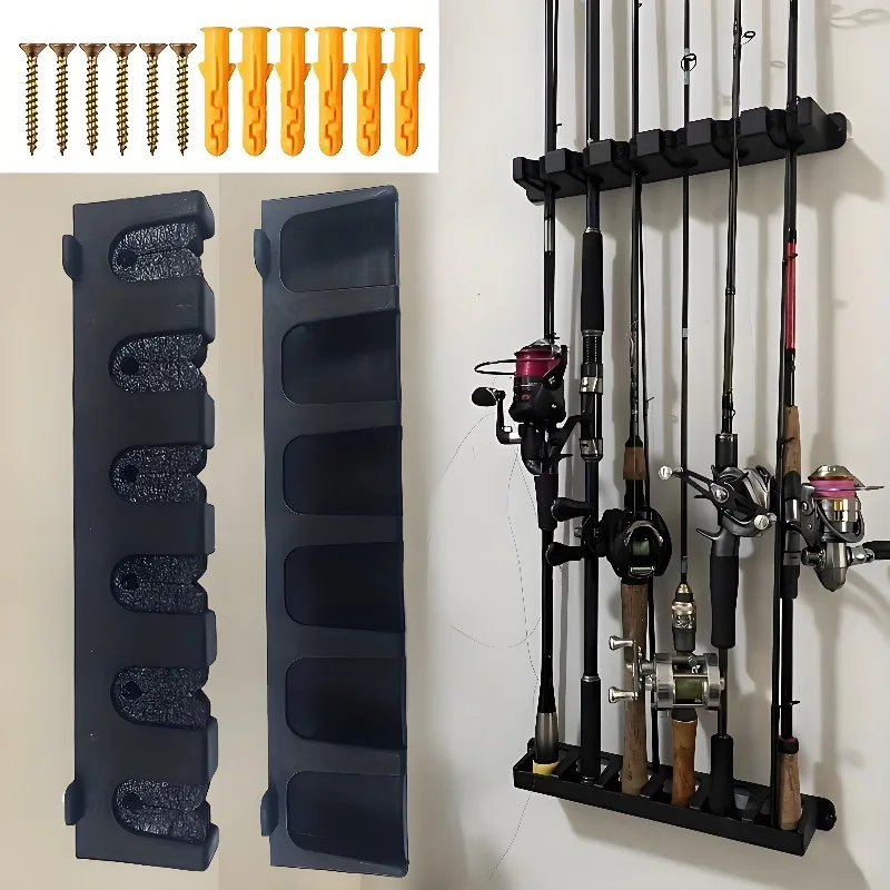 Wall Mounted Fishing Rod Storage Rack 1