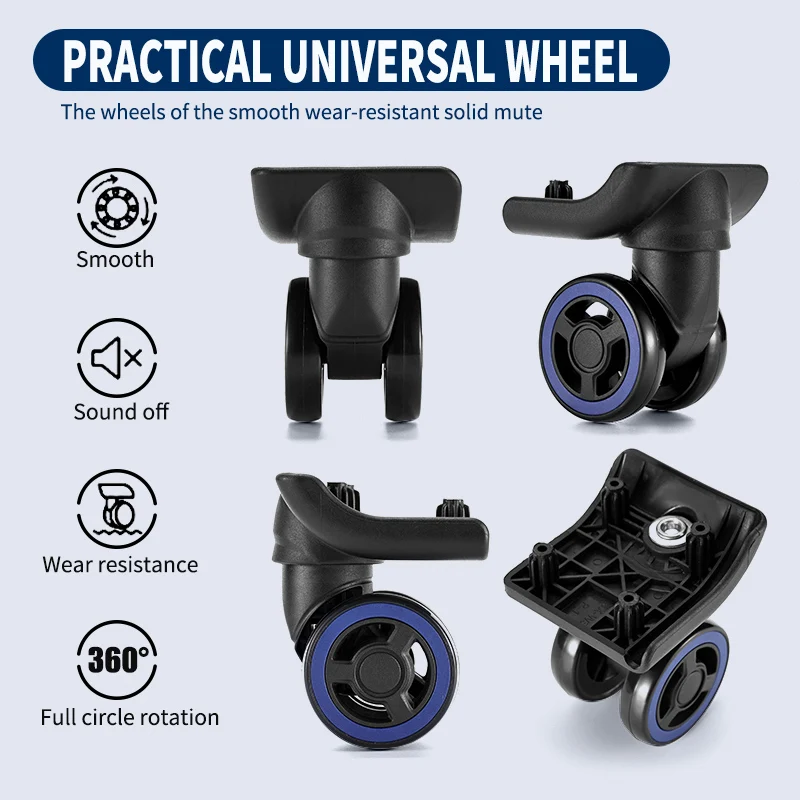 J207 trunk wheel, trunk spare wheel, 360 degree rotation, universal silent wheel repair accessories
