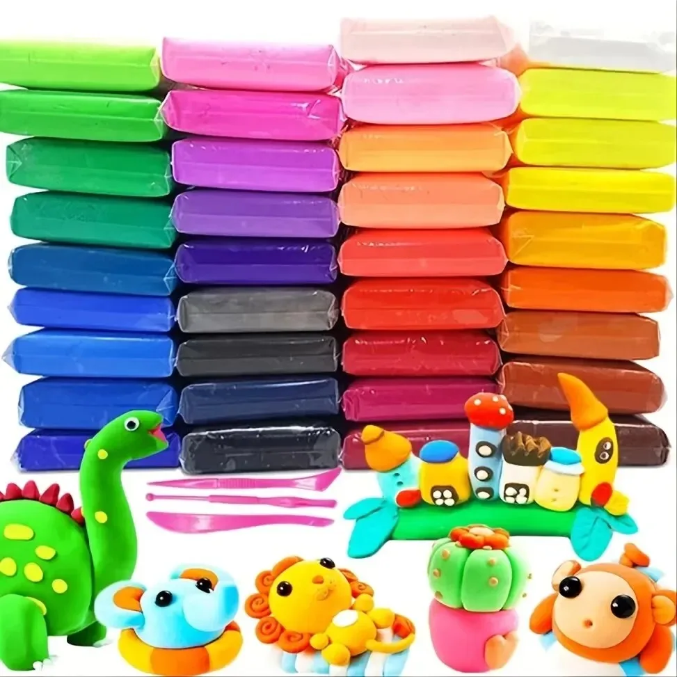36 Colors Air Dry Clay Set Ultralight Plastic Clay With Sculpting Tools For Preschool Education And DIY Crafts