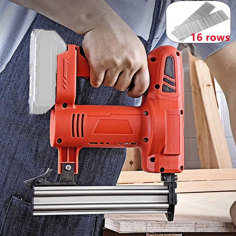 

Electric Wireless Lithium Battery Nail Gun F30 Straight Nail Gun Rechargeable Electric Nail Staple Nail Gun for Furniture