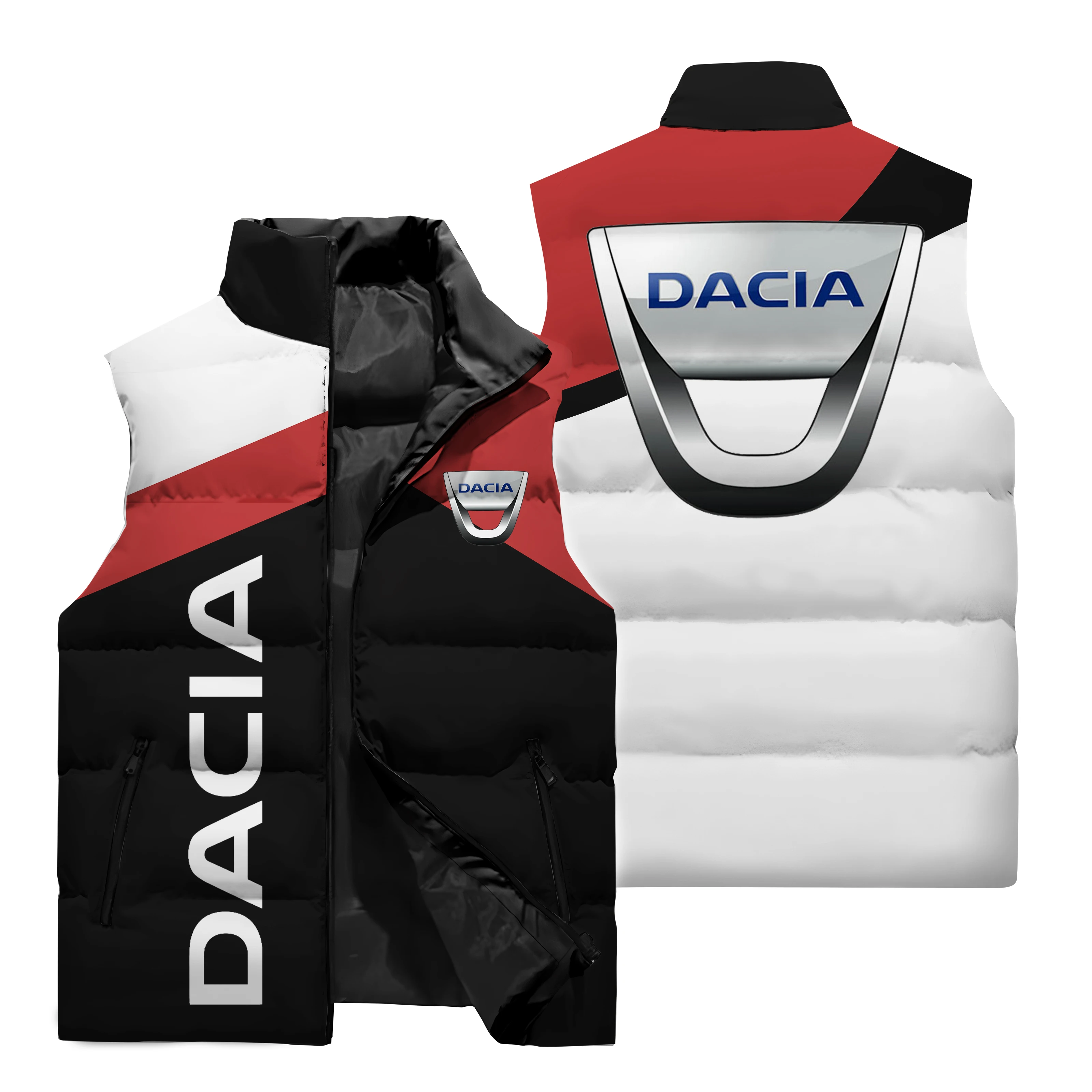 thumbnail image 4 of Chaqueta con estampado del logotipo 3D de DACIA para hombre, ropa de exterior para montar en motocicleta, chaqueta cálida, gran oferta de otoño e invierno, 4 of 5