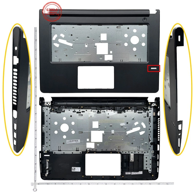 Gzeele Novo Palmrest Topcase para Dell Vostro 14 3468 3478 V3468 V3465 3462 3478 3467 Layout Bisel do Teclado Tampa Superior