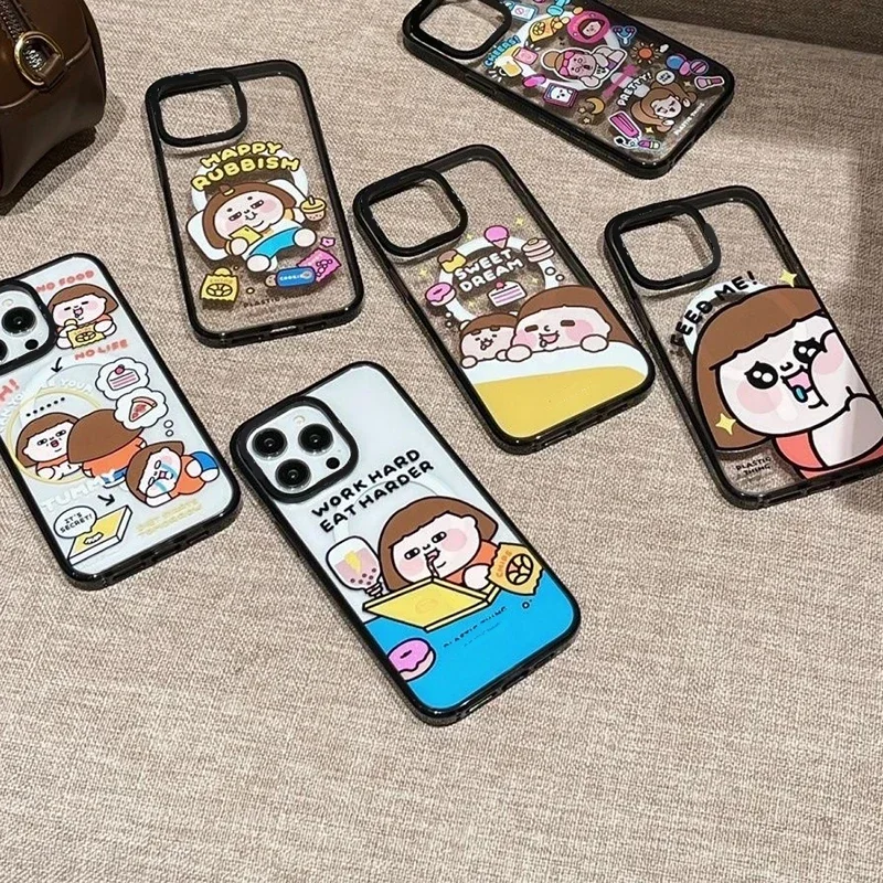 Magsafe Acrylic Cartoon Girl Phone Case Cover for IPhone 11 12 13 14 15 Pro Max Case for IPhone 15 Pro Max