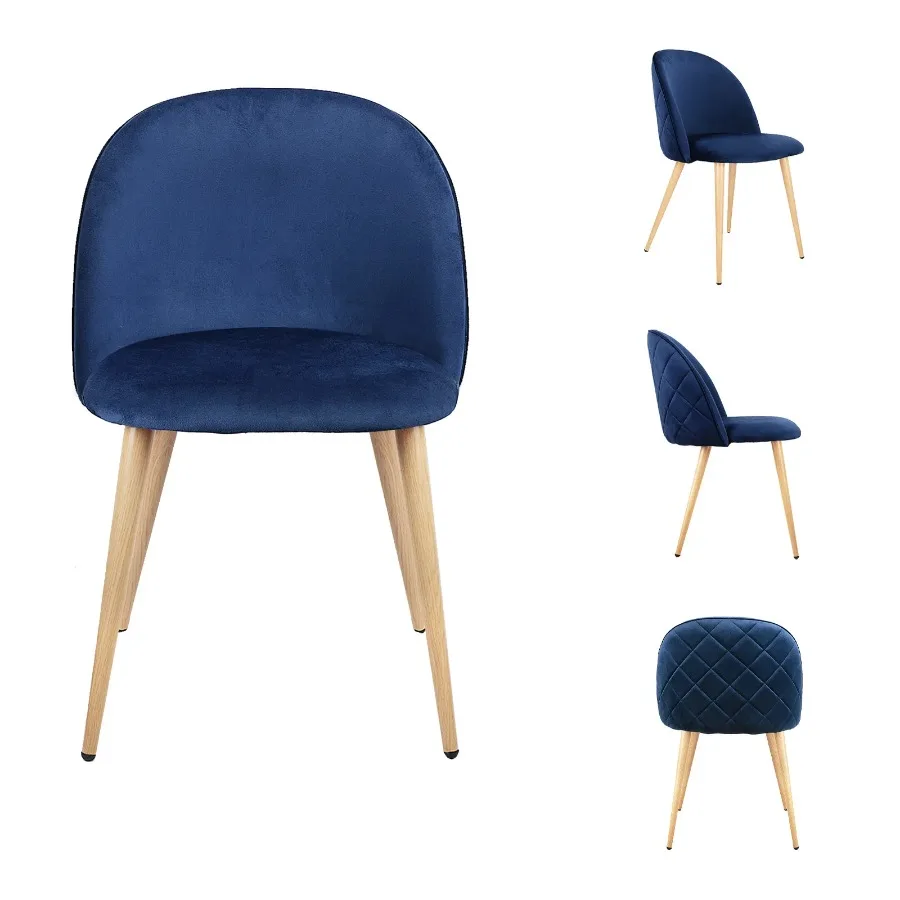 Living Room Chairs Velvet Chairs Side Chairs Modern Style Upholstered Armchairs for Leisure Restaurant Makeup Set of 2 3