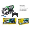 1/18 HUINA RC Concrete Car Ready to Run Electric 1557 2.4GHz 9CH RC Mixer Truck Model Tractor Toy Kids Gift 1