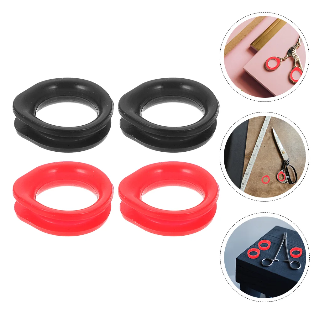

Beauty Accessories Silicone Scissor Finger Ring Pet Scissor Ring Grips Professional Scissor Rings Haircutting Scissor