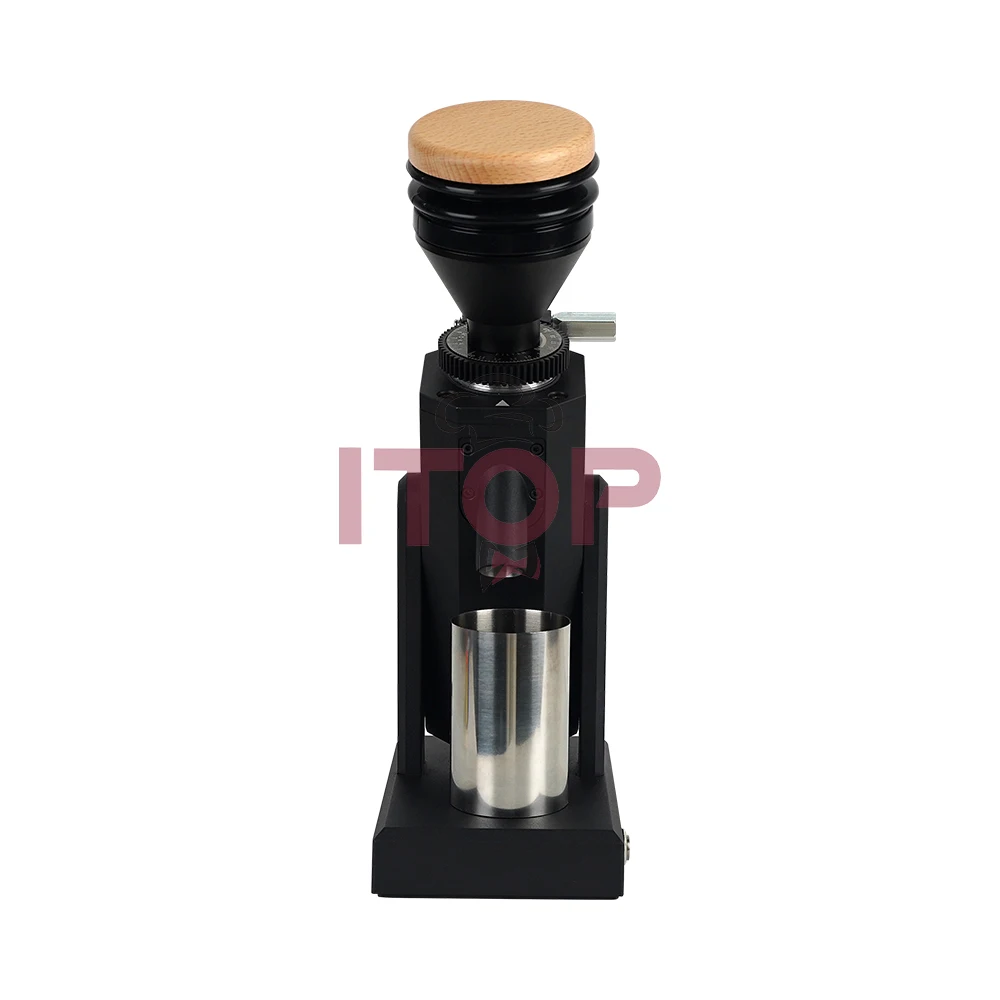 Coffee Grinder 28mm Titanium Plated Conical Burrs Quiet Slow Grinding 60  R/Min Stepless Adjustment Cup Dia. 5.6cm
