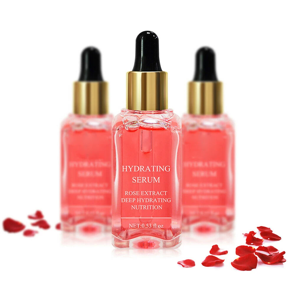

Rose Essence Face Serum Anti-Aging Brighten Skin Tone Deep Moisturizer Facial Skin Care Remove Spots Shrink Pores Face Care