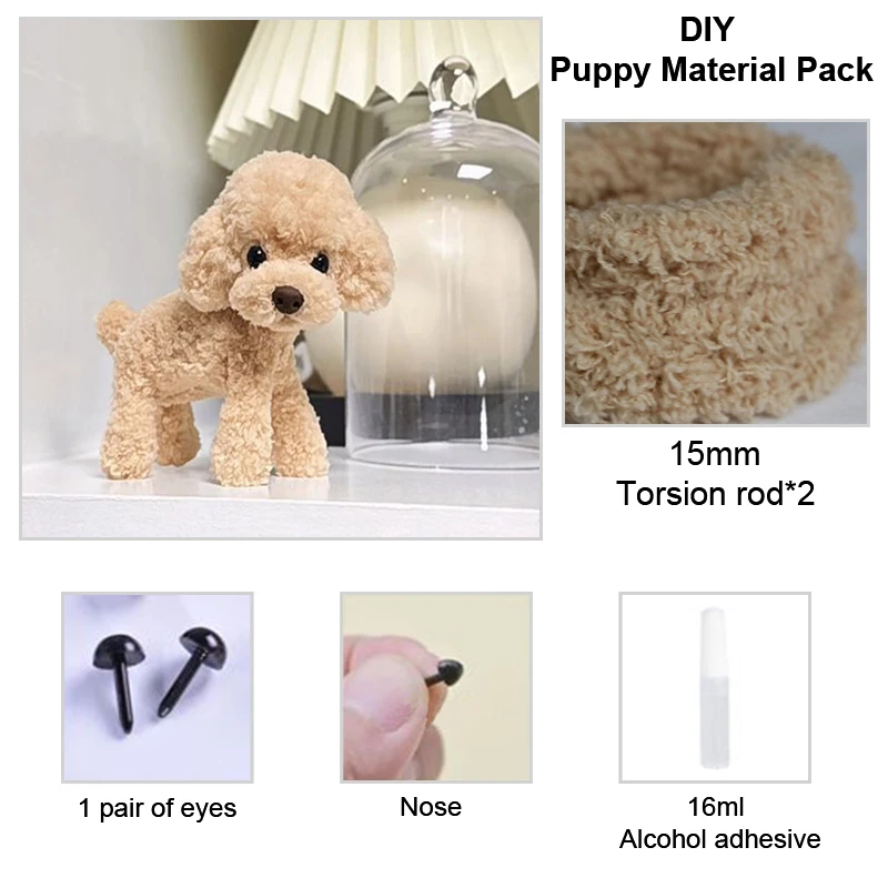 Description Picture 6 of itemPlush Twist Stick Material Pack Iron Wire Strip DIY Crafts Dog Soft Velvet Twisting Rod Felt Strip Ribbon Handmade Accessories