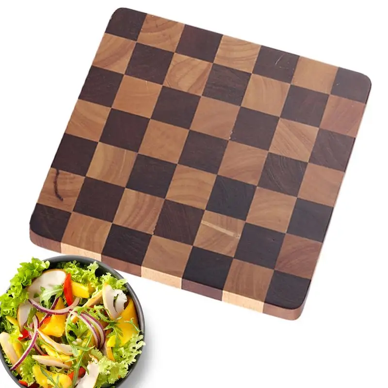 

Wood Cutting Board Kitchen Rectangle Chopping Board Wear-Resistant Wood Board For Cooking For Potato Pork Ribs Chili Peppers