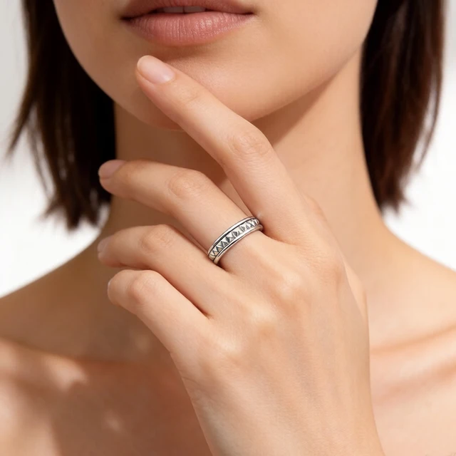 Bague de mariage à clous, bijoux fins de Style européen pour femmes et hommes, cadeau Punk en argent Sterling 925