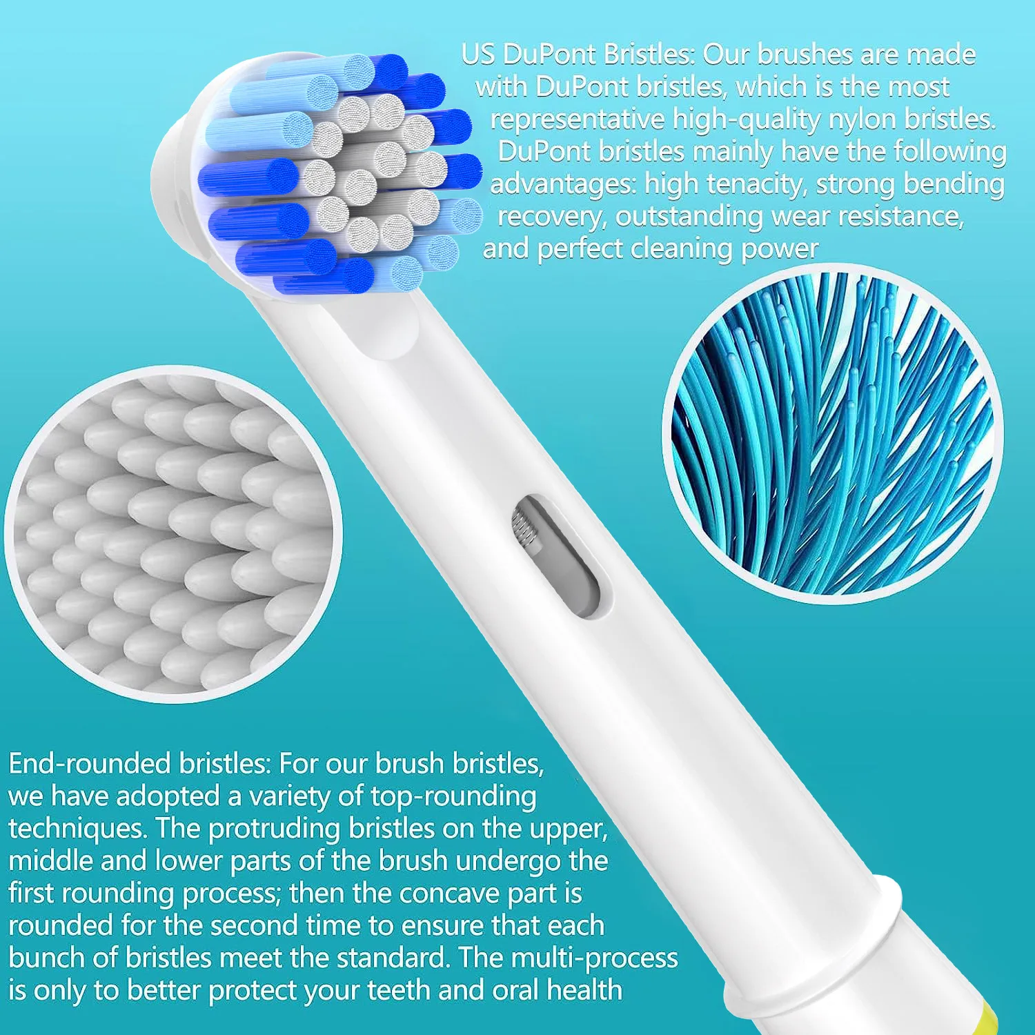 Toothbrush Heads Compatible with Oral b Electric Toothbrush 4 Sensitive 4 Precision 4 Floss 4 Cross 16Pack