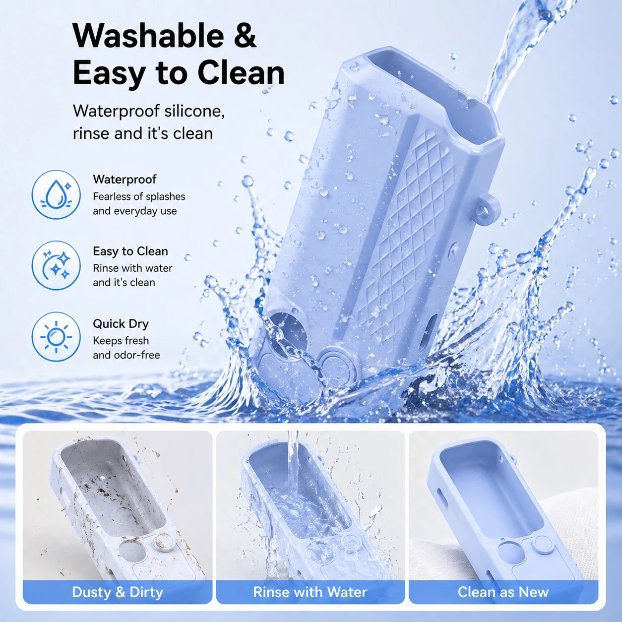 Enhanced Anti-slip Protective Silicone Case