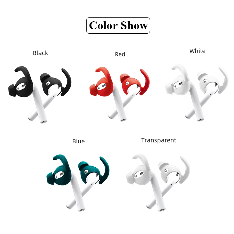 New AirPods 3 2 1 EarHooks Holders Silicone Covers For Iphone Earpods Sport Cover Earpads Earphone In Ear hook Accessories