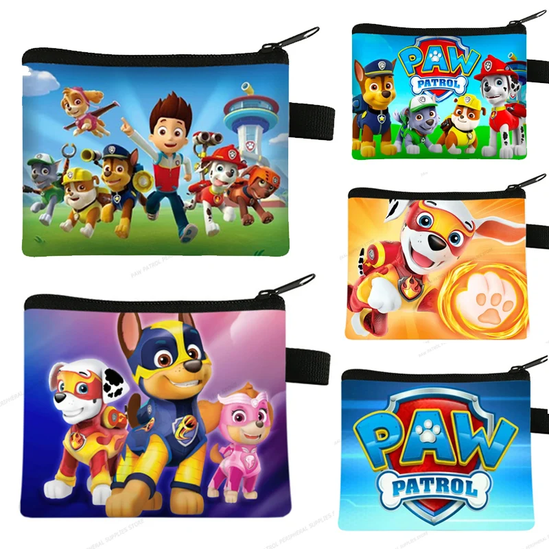 Paw Patrol New Cartoon Pu Portamonete Cute Key Change Storage Bag Portafoglio Per Bambini Ragazzi Ragazze Pouch Regalo Di Natale