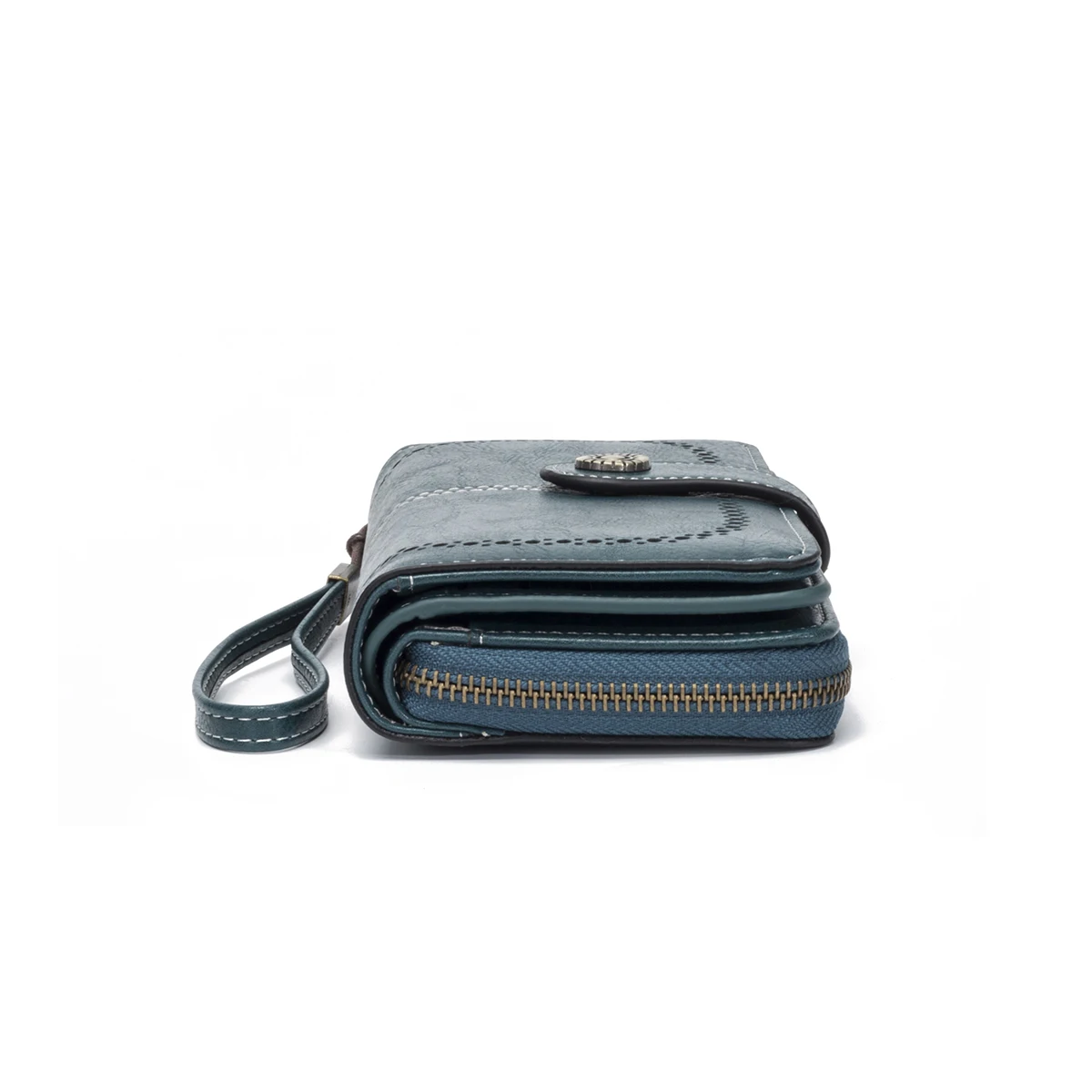 Unisex RFID Anti-Theft Retro Leather Long Clutch Wallet